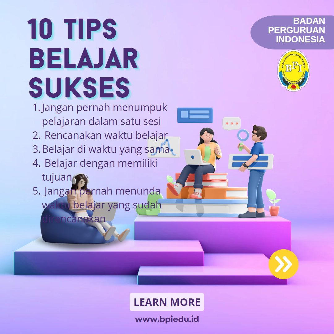 10 Tips Belajar Sukses